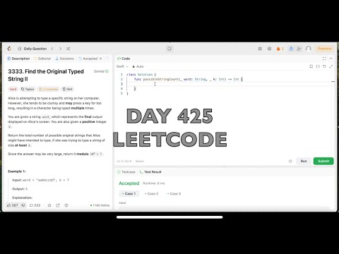 Day 425: LeetCode