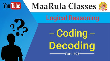 Coding-Decoding part- #05 || Logical Reasoning || For NIMCET, BHU, JNU, JAMIA