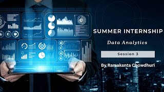 Internship Data Analytics (Python) Session 3 Data Analytics PCS Global PVT LTD