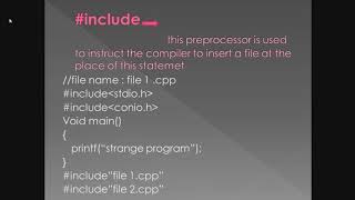 Programming C preprocessor directive lecture 3 part 1 by Salim sir