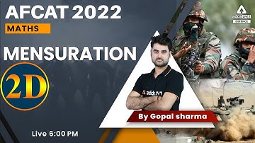 AFCAT 2 2022 |  AFCAT Maths Mensuration 2D | AFCAT Maths Preparation 2022 | By Gopal Sir
