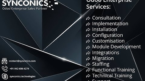 Odoo Services | Odoo Enterprise Services: Synconics [ERP]