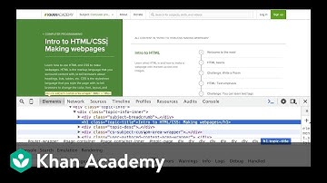 Using inspect element for HTML