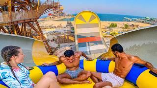 HUGE Turbulence Water Slide at Meryal Qatar