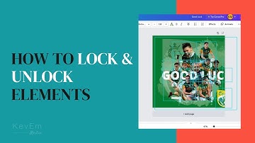 How to lock and unlock elements in Canva