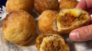 Rellenos de Papas | Puerto Rican Stuffed Potato Balls  EASY!