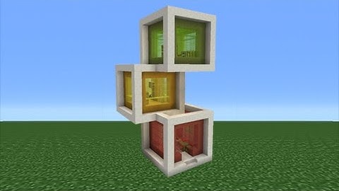 Minecraft Tutorial: How To Make A Modern Cube House