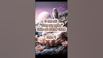 5 câu nói “đáng suy ngẫm” Thiền sư AJAHN CHAH - Phần 4 #nammoadidaphat #phatphap #phatphapnhiemmau