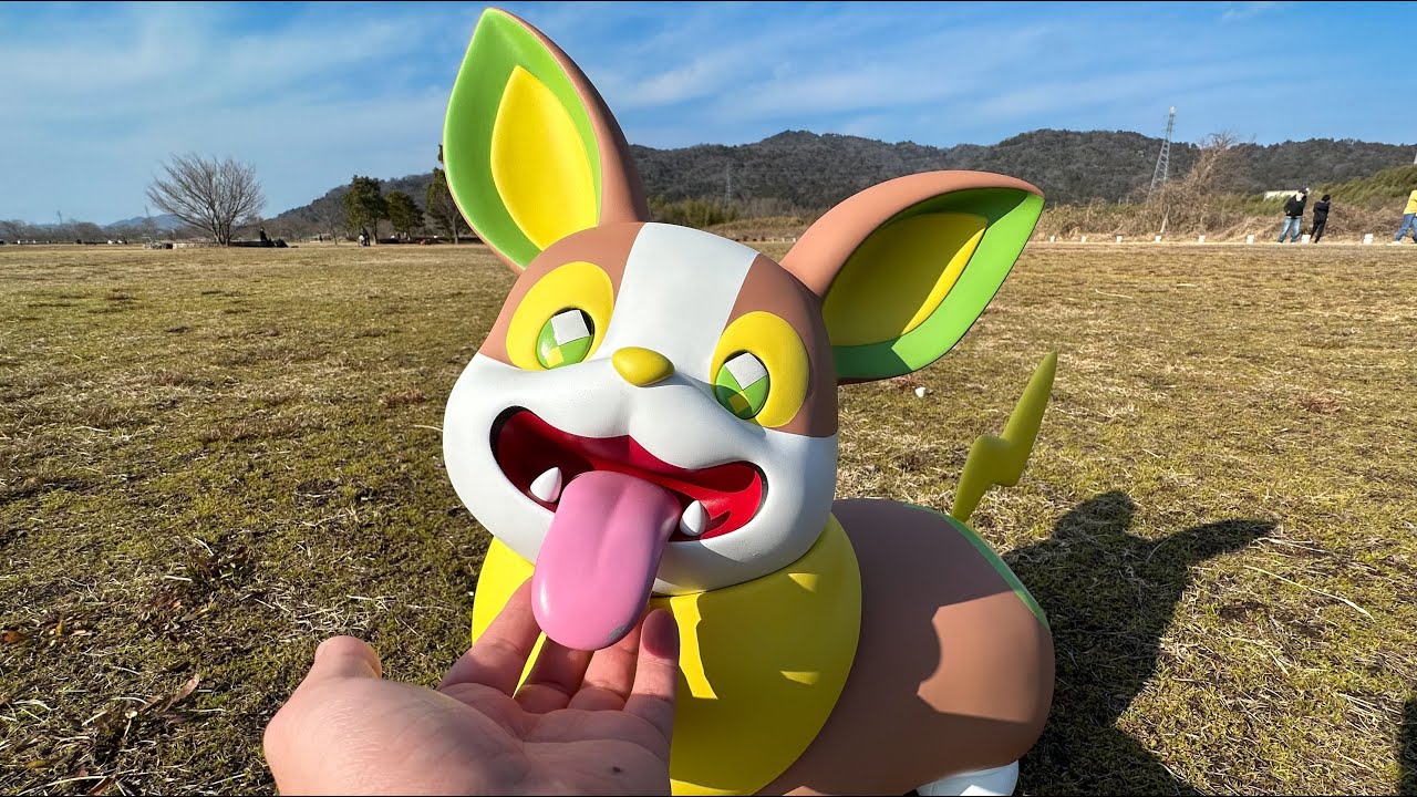 【粘土】おしりで充電ワンパチ作ってみた Making Yamper「Life-size」【ポケモン】 /Pokémon Clay Art