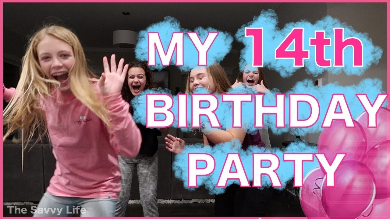 My 14th Birthday Party!! SLEEPOVER PARTY!! - YouTube