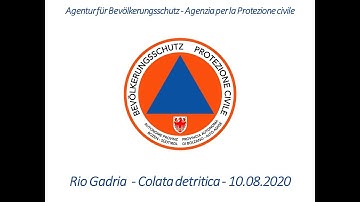 Rio Gadria - 10.08.2020 - Colata detritica