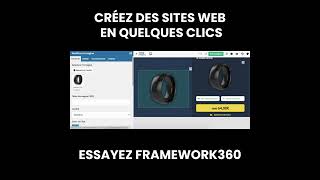 Créateur de site web - Mini Tutoriel Framework360