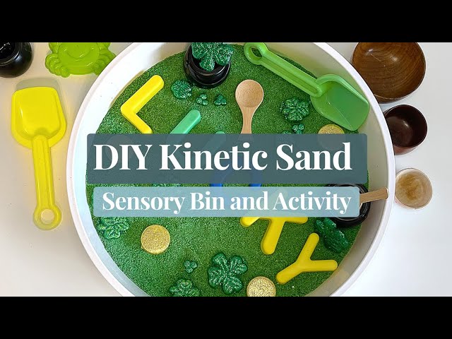 Saint Patrick's Day Themed DIY Kinetic Sand