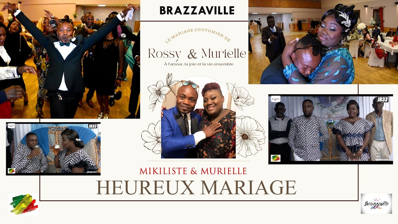 BRAZZAVILLE MARIAGE PLUVIEUX MARIAGE HEUREUX MURIELLE & MIKILISTE