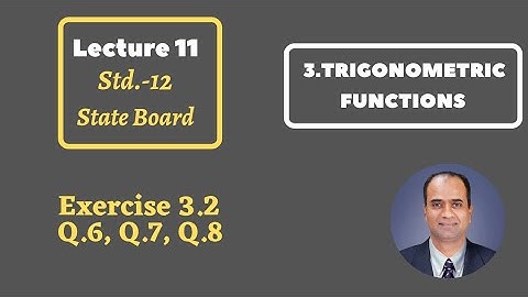 3. Trigonometric Functions.