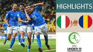 Italy vs Romania UEFA U19 Championship Highlights | Group A