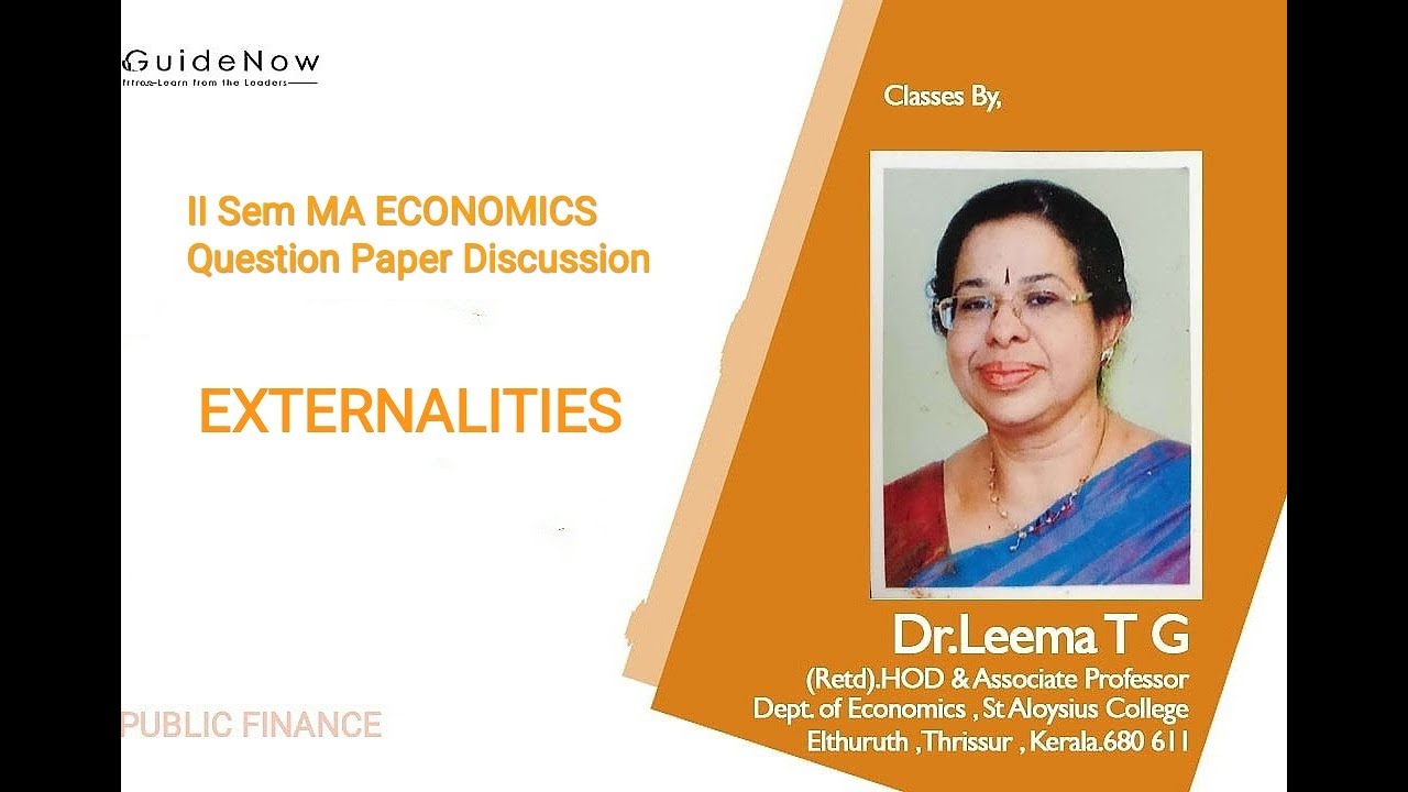 EXTERNALITIES(II SEM MA ECONOMICS PUBLIC FINANCE)