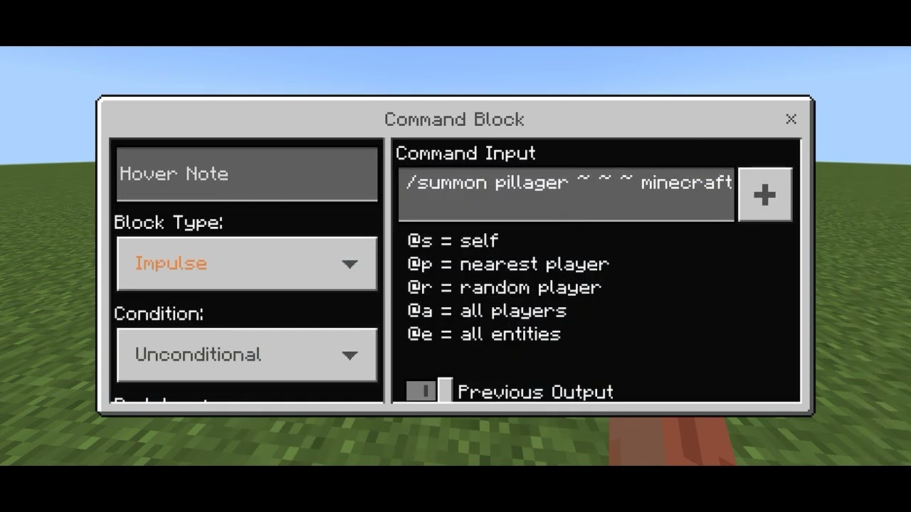 how to summon pillager captain on Minecraft bedrock edition YouTube