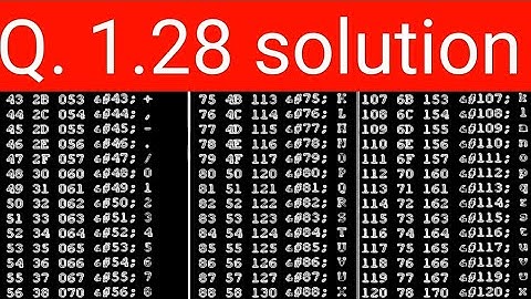 Q. 1.28: Write the expression “G. Boole” in ASCII, using eight‐bit code. Include period and space