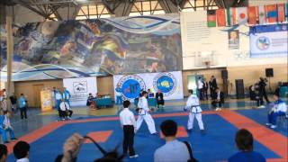 Sparring Male -64Kg Kazakhstan Vs Uzbekistan 8Th Asian Taekwondo Championship 2016 At Almaty