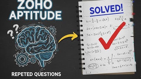 "Zoho Aptitude Series – Episode 1: Repeated Quant Questions with Solutions"