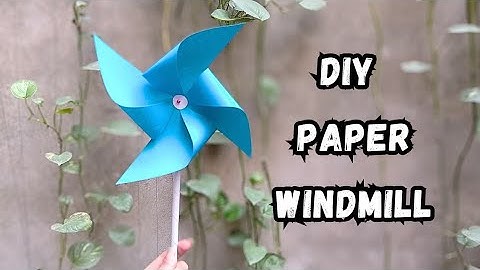 how to make paper windmill | diy paper pinwheel | easy paper craft ideas