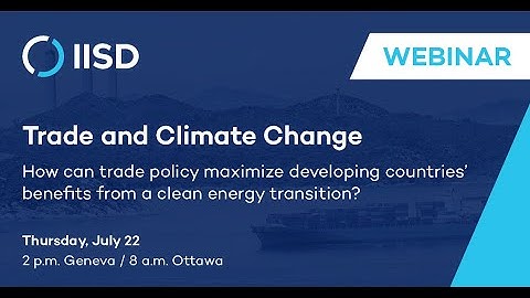 Webinar | How Can Trade Maximize Developing Countries