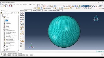 [ABAQUS] Meshing a spherical with regular quad. element