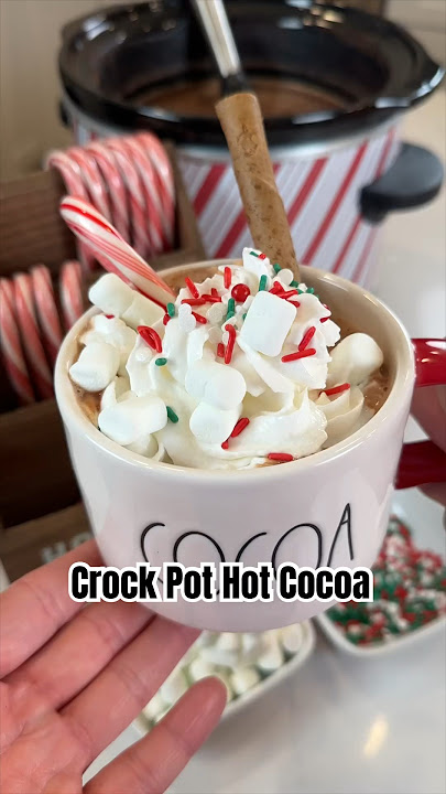 Crock Pot Hot Cocoa Recipe #shorts #crockpothotcocoa #hotchocolate #hotcocoa #holidayrecipes #xmas