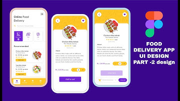 Figma UI Design Tutorial-Food App Part-2 design(dashboard + product details screen) #figma #uidesign