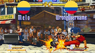 FT3 @garou: M e l o (CO) vs WrongUsername (CO) [Garou Mark of the Wolves Fightcade] Aug 22