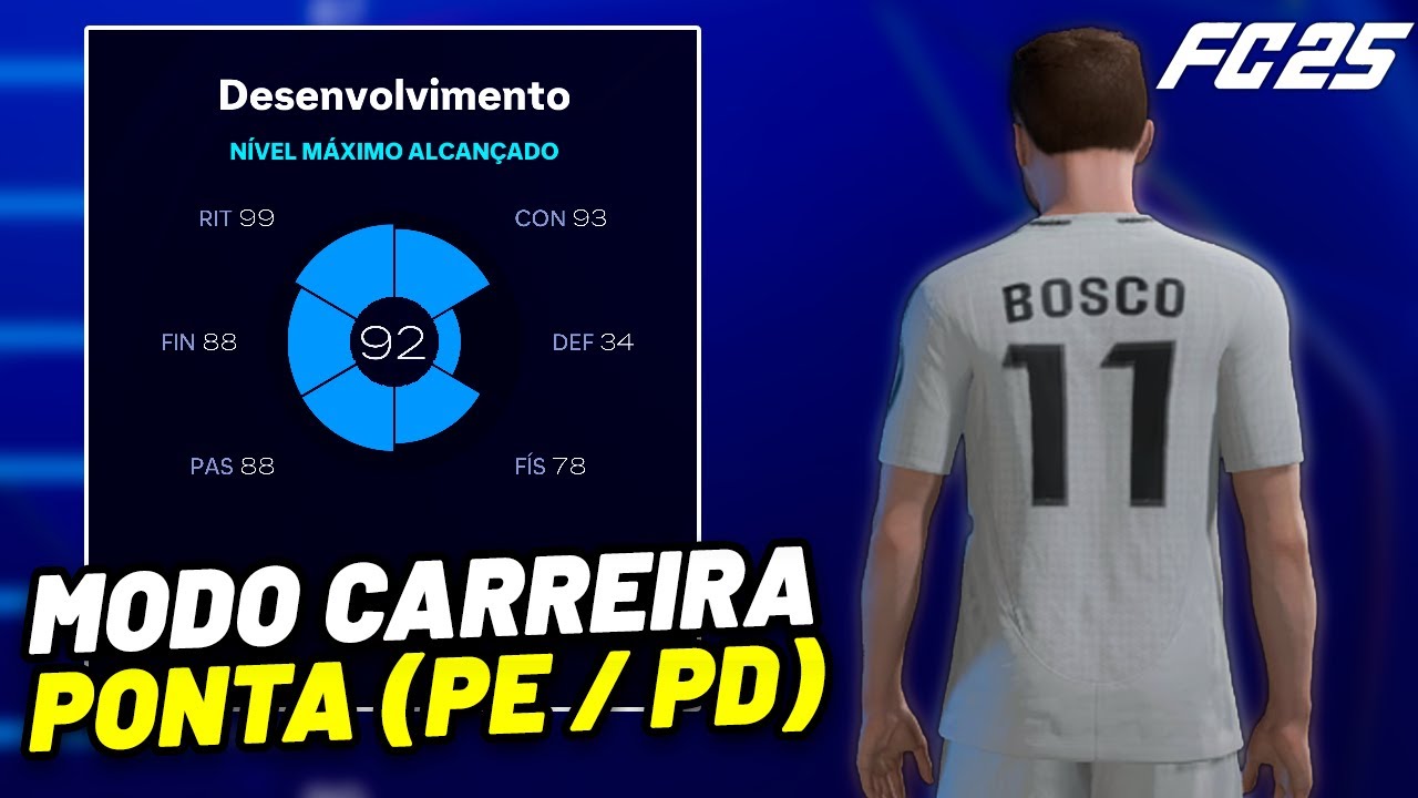 COMO MELHORAR OVERALL MÁXIMO no EA FC 25 CARREIRA DE JOGADOR - PONTA ...
