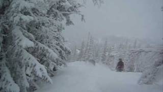 4 drenger fra Drammen herjer Gaustablikk. Snowboard Ski