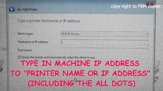 How to Install Canon IR Series Printer driver manually on Windows 7