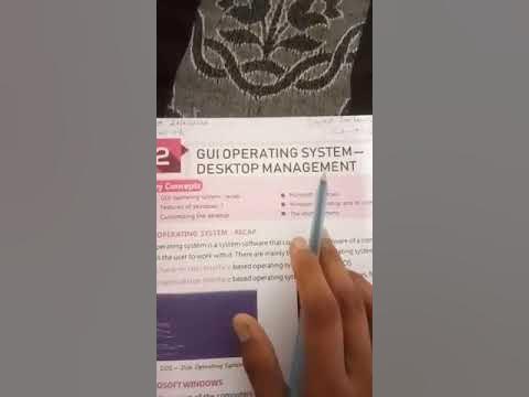 Computer 4 chapter 2 GUI operating system and desktop management - YouTube