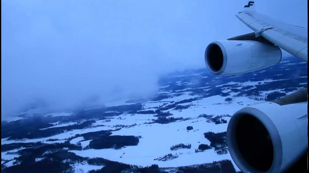 Descent into Helsinki Vantaa Airport - AY82 from Singapore