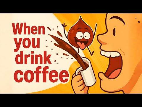 عندما تشرب القهوة