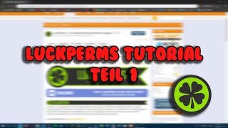 LuckPerms Tutorial  |  Teil 1  |  Grundlagen  [German/Deutsch]