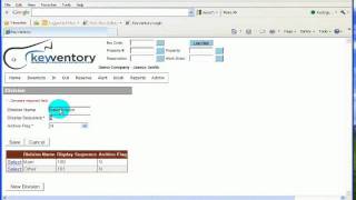 Keyventory - How to Add/Edit a Division