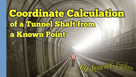 Surveying Coordinates/ Distance and Bearing Calculation of an Unknown Point from a Known Point