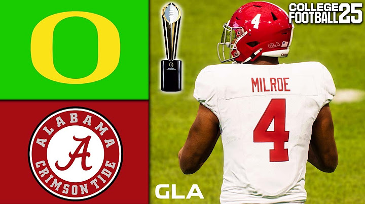 Alabama vs. Oregon | CFP National Championship Simulation | EA College Football 25 PS5