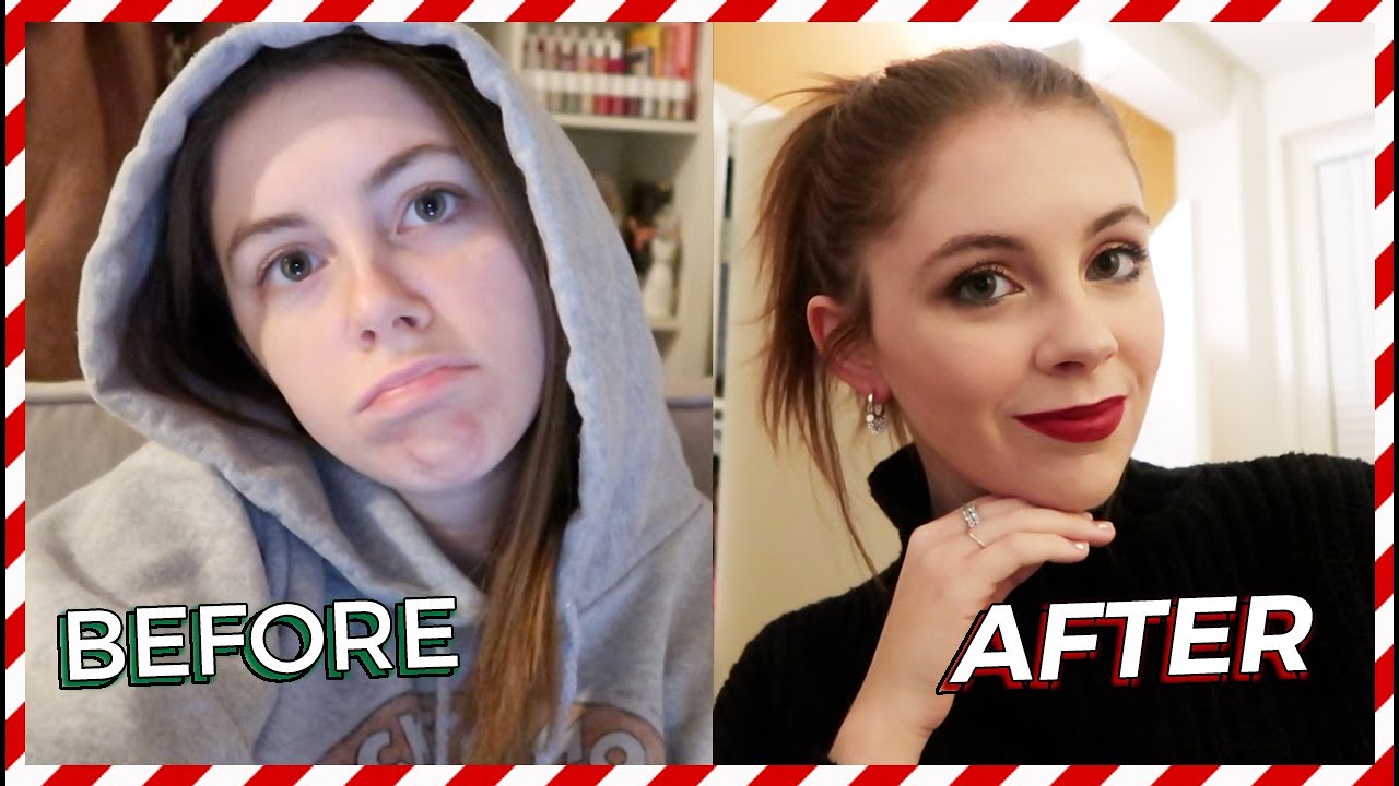 GLOW UP with me for a HOLIDAY PARTY!!! Vlogmas Day 3 - YouTube