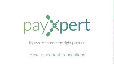 Show Test Transactions