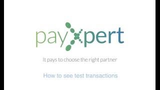 Show Test Transactions