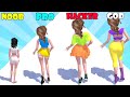 NOOB vs PRO vs HACKER vs GOD - Dressup Run!