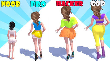 NOOB vs PRO vs HACKER vs GOD - Dressup Run!