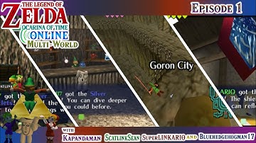 Zelda Ocarina of Time Randomizer #3 - 4-Way Multiworld w/ Kapandaman, S.LINKARIO & BHM17 Part 1