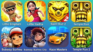 Little Singham,Little Radha,Spirit Run 2,Temple Run,Subway Surfres,Subway Surfres City,Race Masters screenshot 3