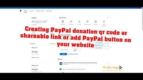 Creating Paypal donation button on your website shareable