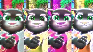 Talking Tom Cat Color OUTFIT Effect - 4 Clones Same Thing, Gameplay #4 screenshot 5